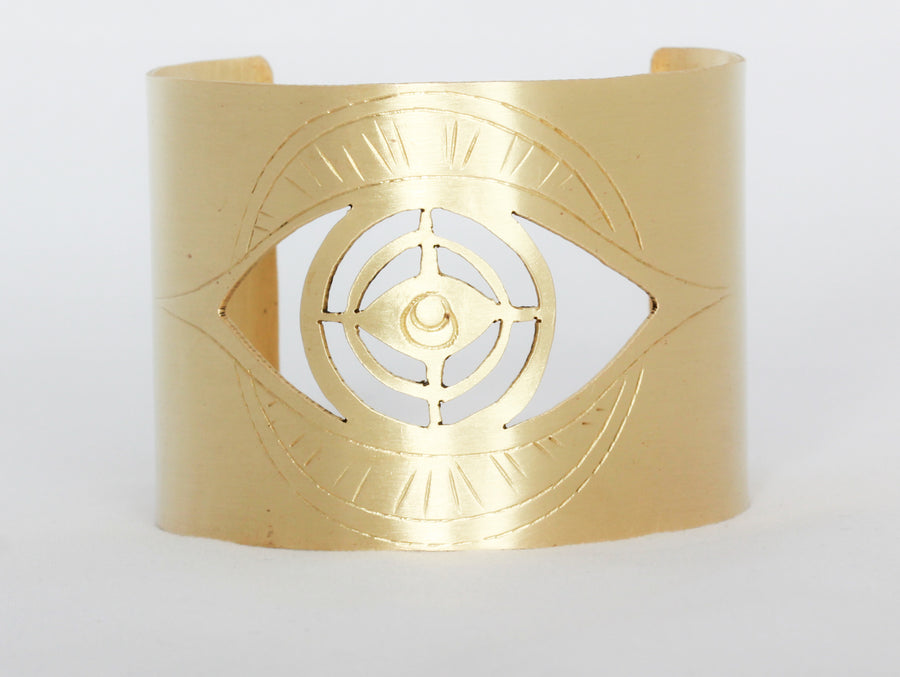 Brass Cuffs- Eye